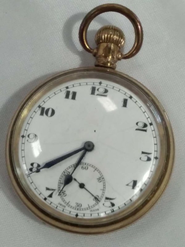 lot 469 gold plated open faced pocket watch - Image 3