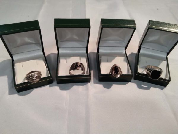 lot 471 4 x vintage sterling silver rings (boxes not included) - Image 2