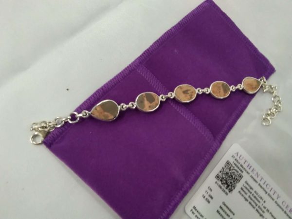 lot 480 27.85ct mexican jasper sterling silver Aryonna bracelet - Image 3