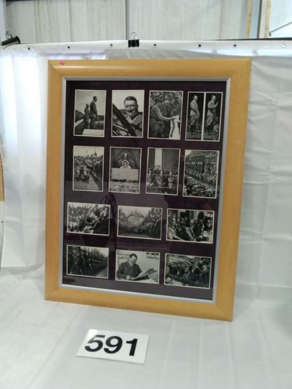 lot 591 Collage of WWII photographic images nicely presented