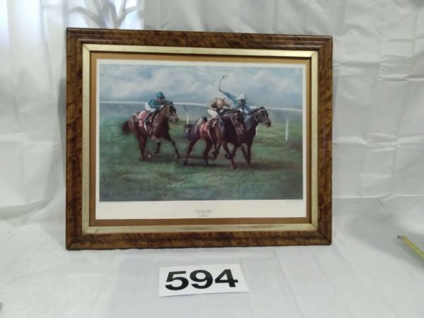 lot 594 Max Brandrett signed racing print 126/850