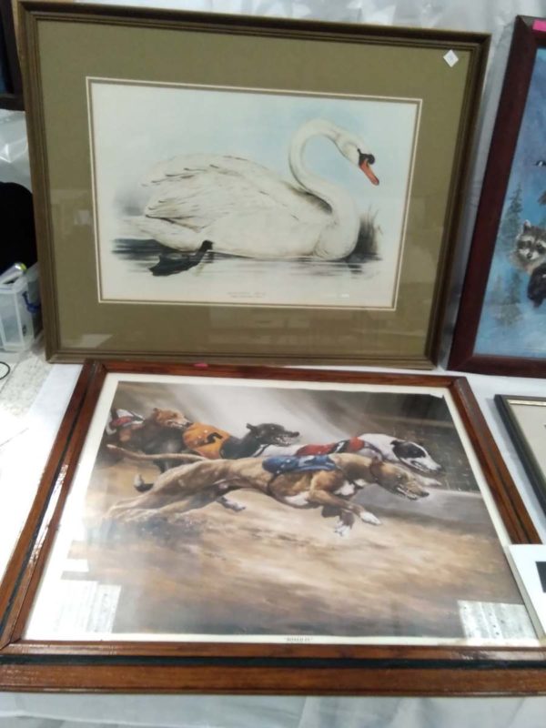 lot 599 5 framed prints & 1 jigsaw animal related - Image 2