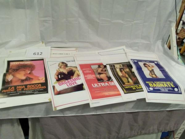 lot 611 erotic Italian film posters