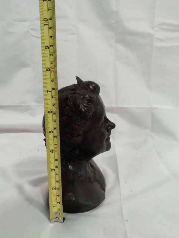 lot 613 bust of the Queen mother by Jill Tweed limited edition 401/750 bronzed resin signed & dated - Image 4