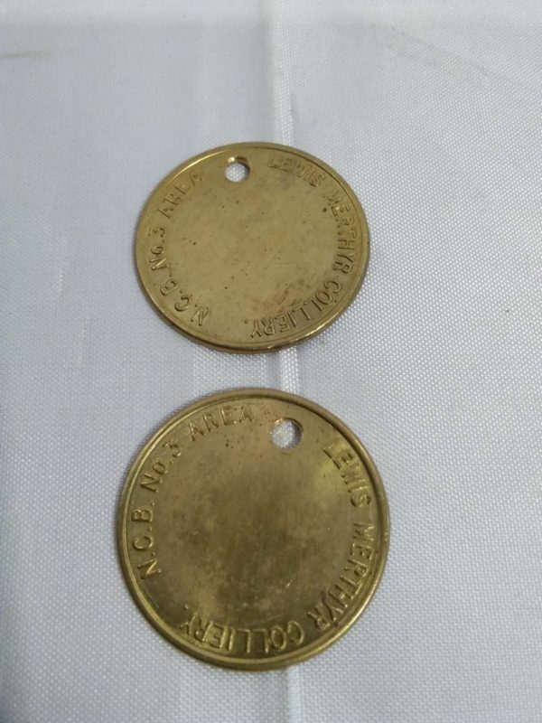 lot 628 2 x Merthyr Colliery tokens