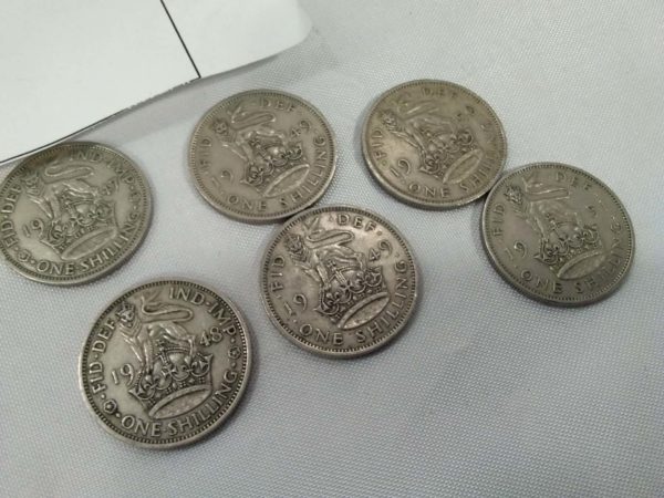 lot 630 quantity of one shilling coins - Image 4