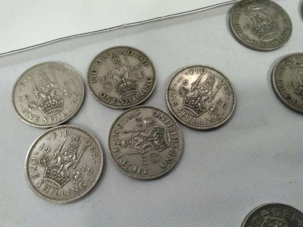 lot 630 quantity of one shilling coins - Image 3