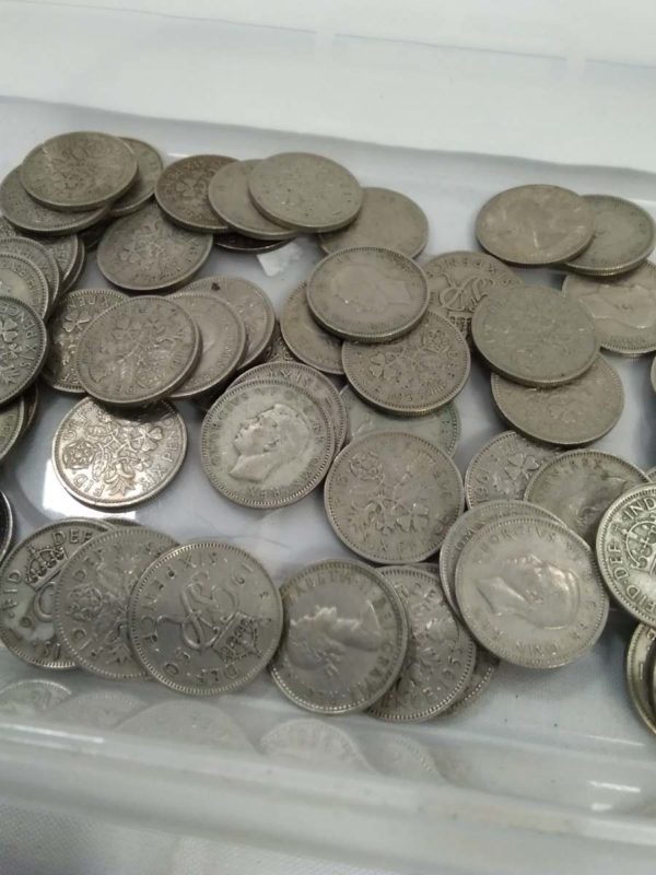 lot 631 quantity of sixpence coins - Image 3