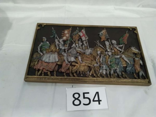 lot 854 Marcus Design medievel plaque