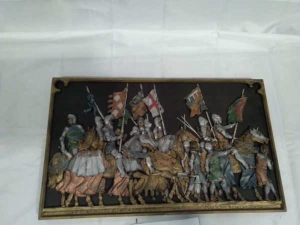 lot 854 Marcus Design medievel plaque - Image 2