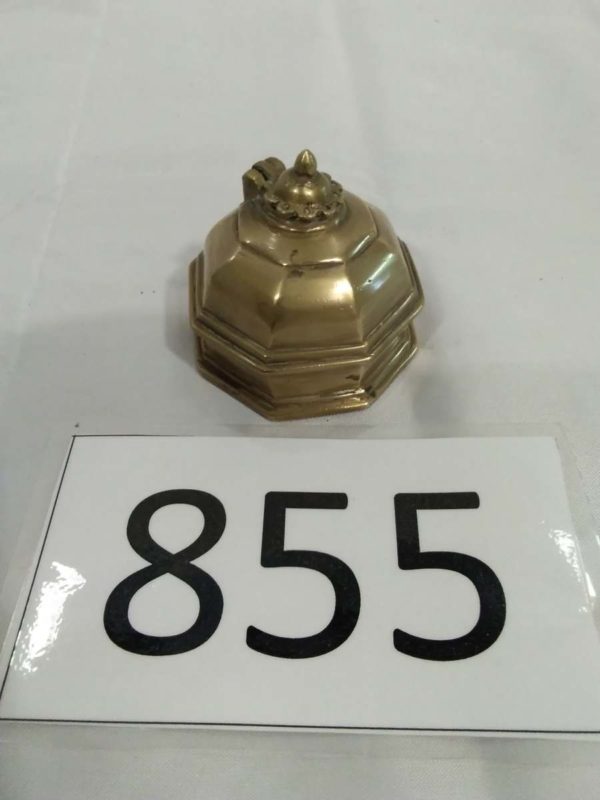 lot 855 brass ink well