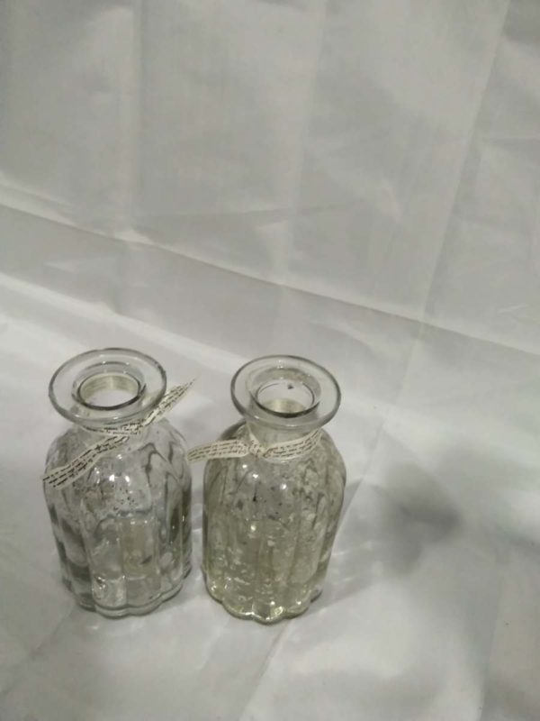 lot 861 4 x decorative bottles & faux flowers - Image 3