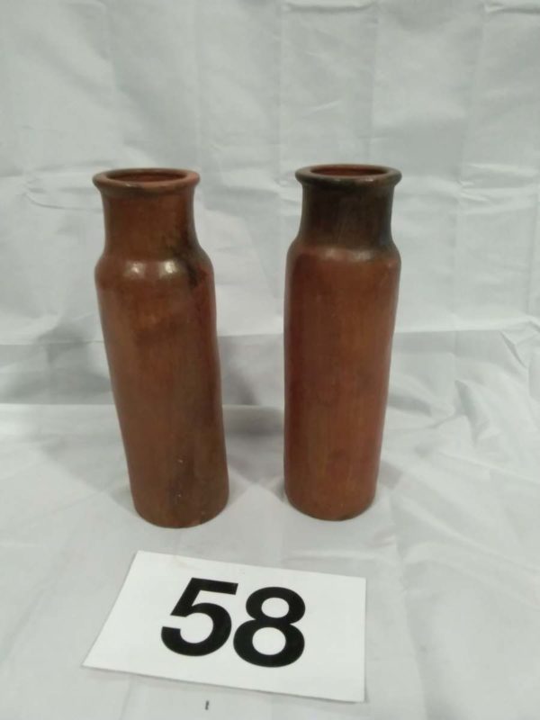 lot 058 2 x stoneware vases