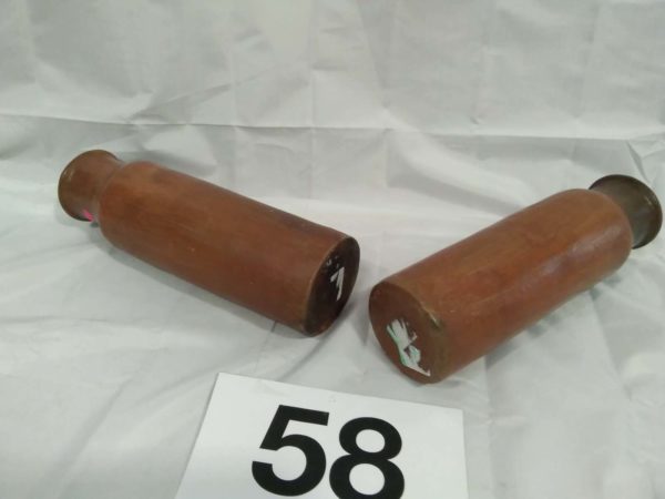 lot 058 2 x stoneware vases - Image 4