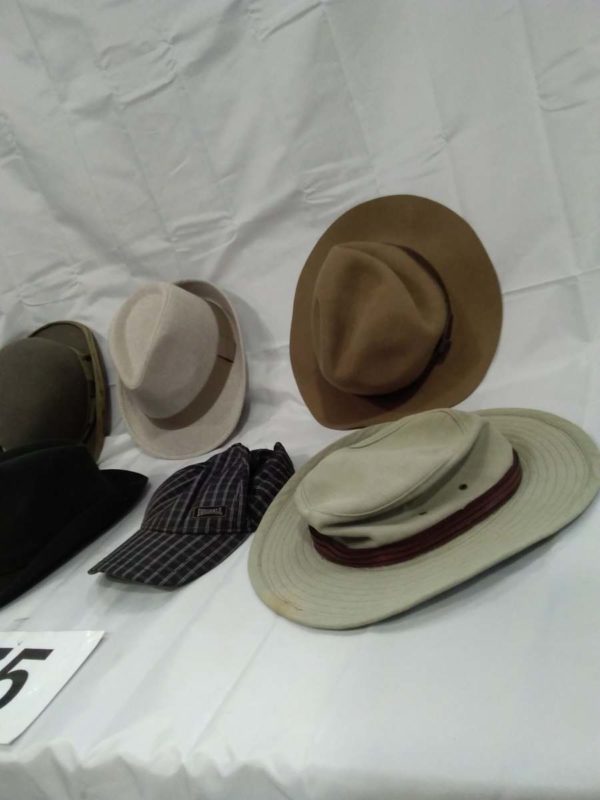 lot 075 selection of gents hats including bowler, Mountie, etc. - Image 6