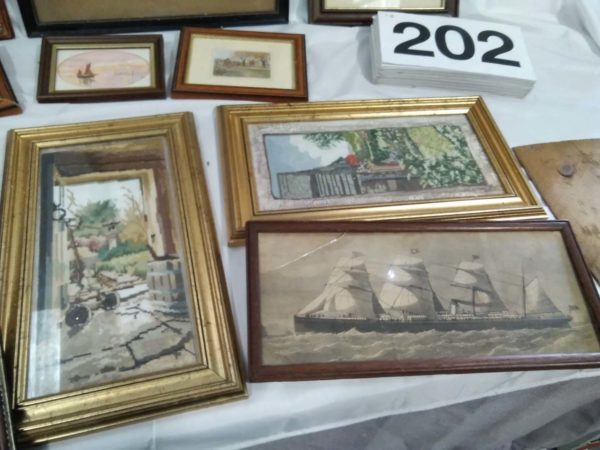 lot 202 various framed pictures & tapestrys - Image 5