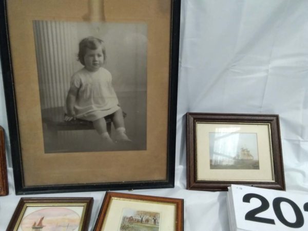 lot 202 various framed pictures & tapestrys - Image 4