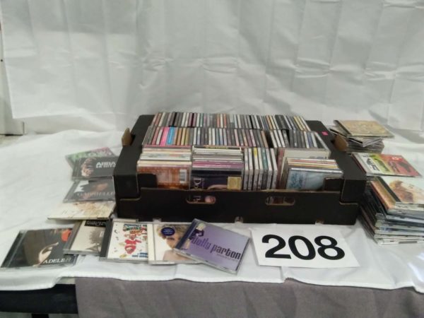 lot 208 quantity of music CD’s