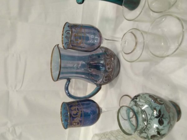 lot 218 decorative glass items & a Masons’s jug - Image 11