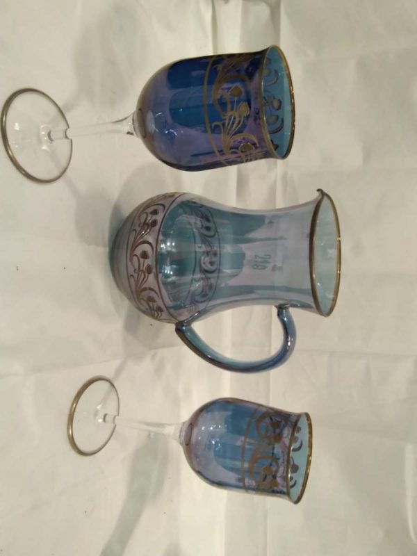 lot 218 decorative glass items & a Masons’s jug - Image 4