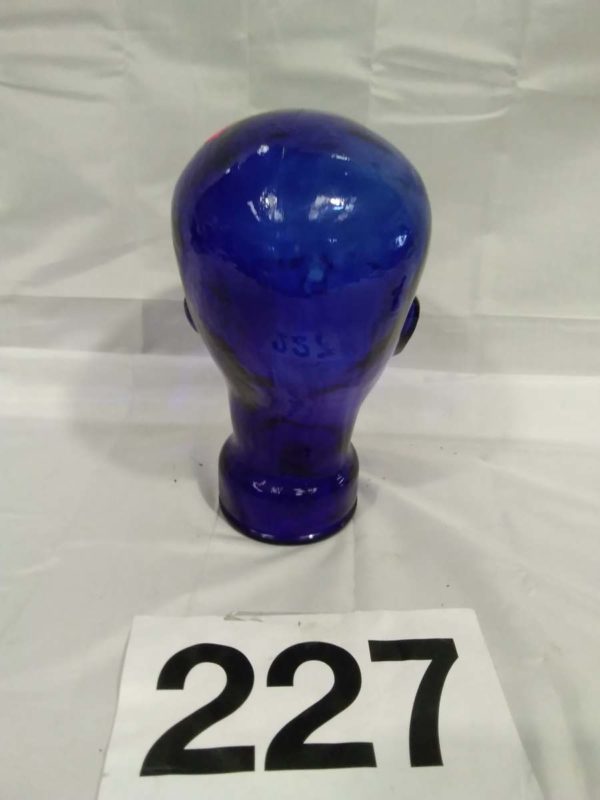 lot 227 blue glass display head - Image 4