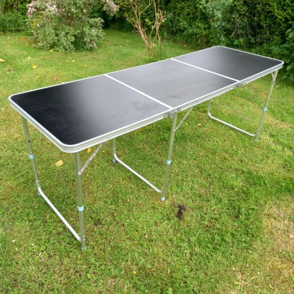 lot 235 folding table black ideal for boot sale / Trade fayre