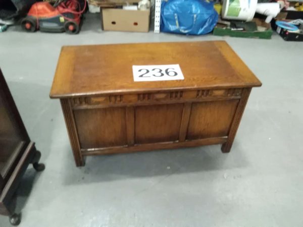 lot 236 wooden ottoman