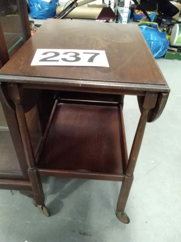 lot 237 vintage hostess table - Image 3