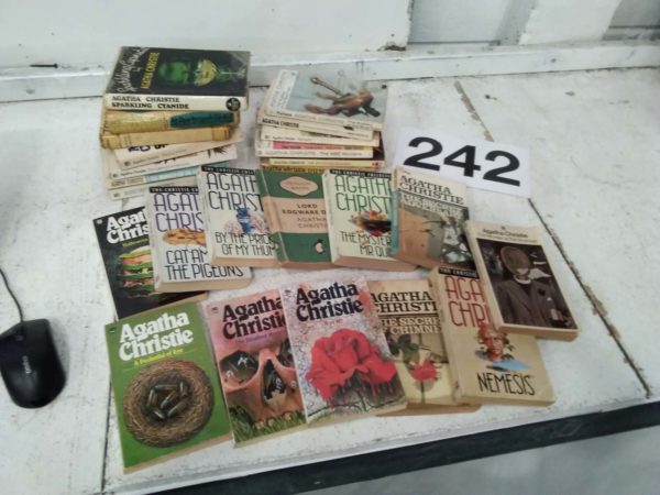 lot 242 Agatha Christie paper back novels