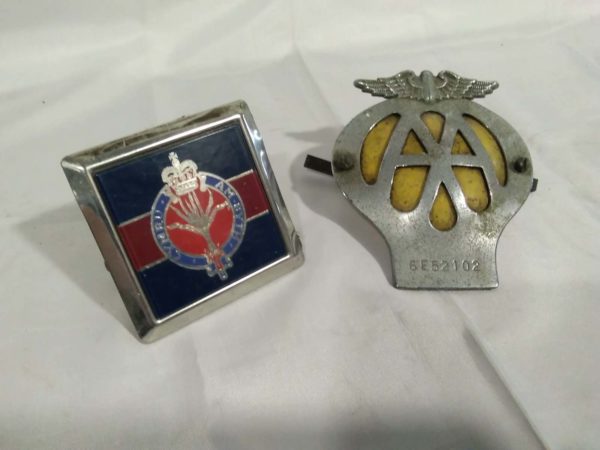 lot 263 Welsh Guards & AA car radiator badges