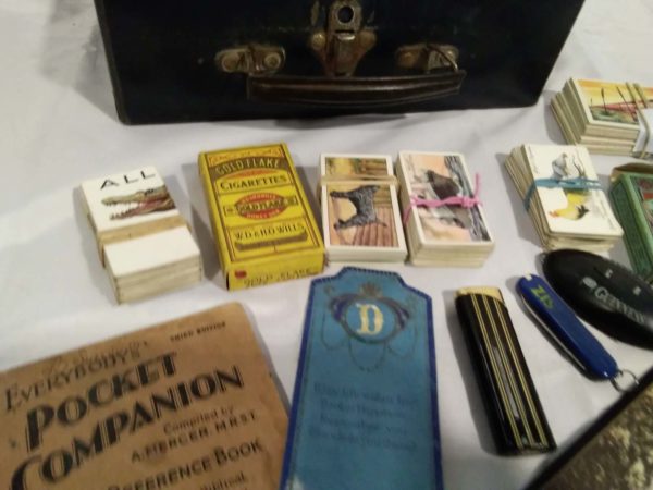 lot 265 1940’s evacuee case inc cigerette cards, ronson lighter & ephemera - Image 10