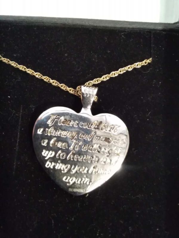 lot 273 sterling silver ” Always In My Heart ” pendant - Image 5