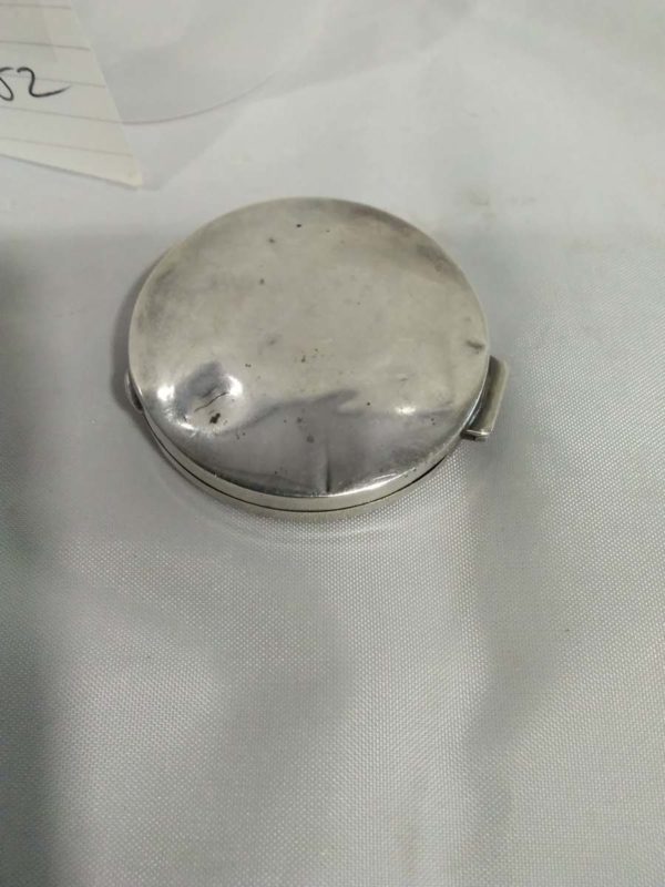 lot 282 1930’s sterling silver & Guilloche enamel compact - Image 3