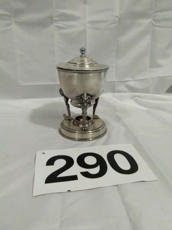 lot 290 Elkington silver plated egg warmer