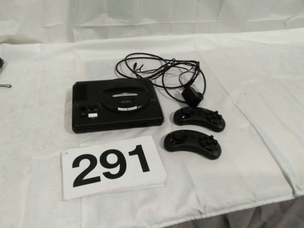 lot 291 modern Sega Mega drive, controllers & lead