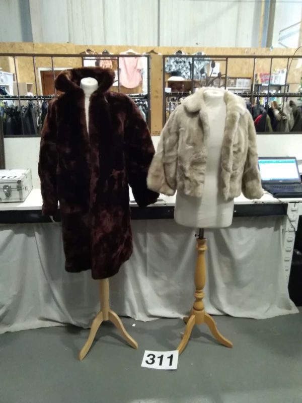 lot 311 2 x vintage  fur coats