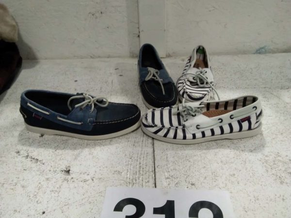 lot 312 2 x pairs of Sebago Boat shoes size 7 & 8.5 - Image 2