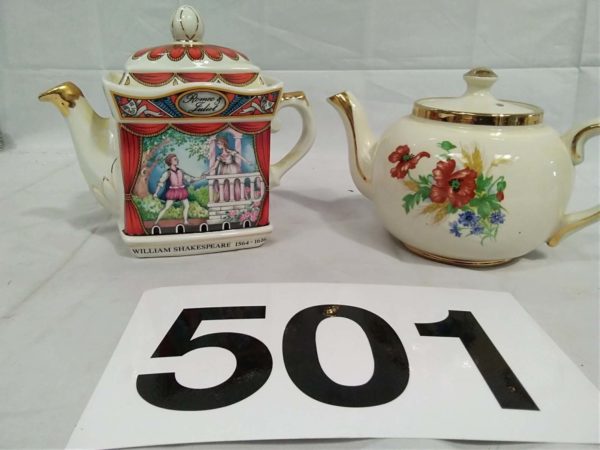 lot 501 Saddler & Sudlow Burslem  teapots - Image 4