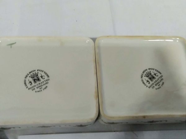 lot 511 pair of Lord Nelson pottery lover trinket boxes - Image 4