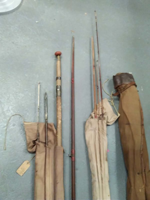 lot 514 antique fishing rod & rod cases property of Earl of Lisburne Cardigan - Image 8