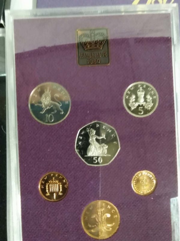 lot 741 Royal mint Annual coin sets – 1971 & 1980 - Image 3