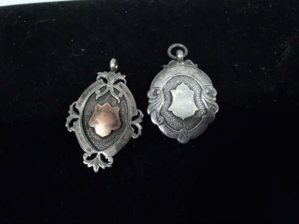 lot 748 2 x sterling silver medals