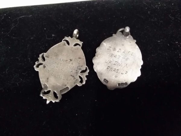 lot 748 2 x sterling silver medals - Image 3