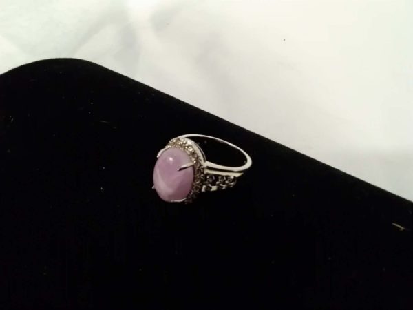 lot 749 10.6ct Kunzite sterling silver ring & COA - Image 4