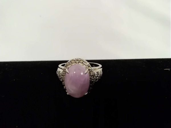 lot 749 10.6ct Kunzite sterling silver ring & COA - Image 3