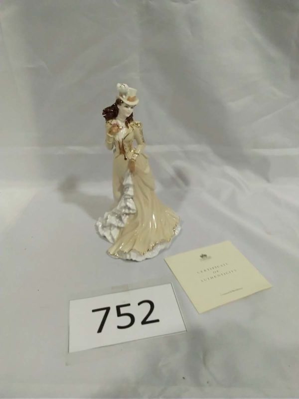 lot 752 Coalport Figure Helena with COA & 2x Spode Figurines - Image 2