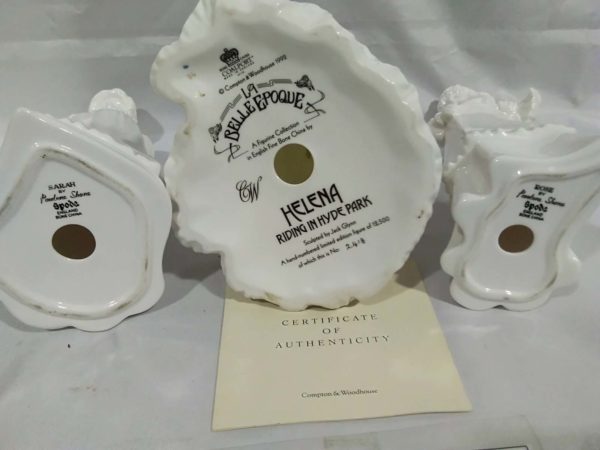 lot 752 Coalport Figure Helena with COA & 2x Spode Figurines - Image 3