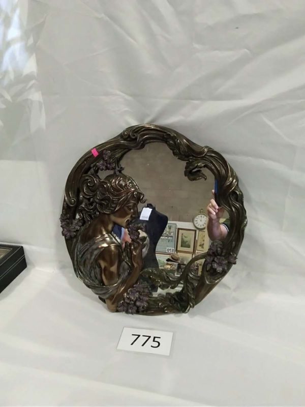 lot 775 replica Art deco style mirror