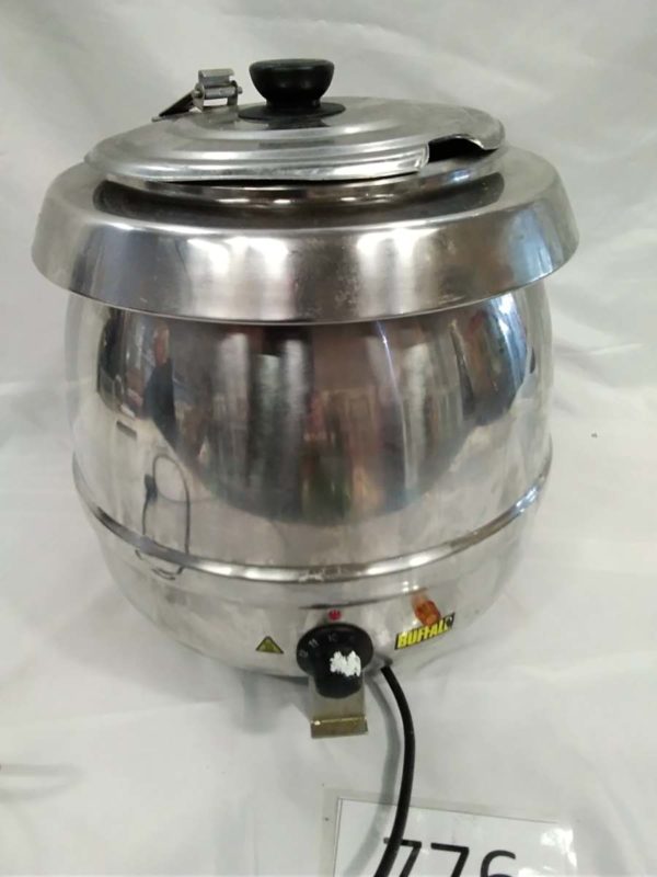 lot 776 catering soup kettle ( lid needs securing) - Image 2