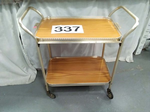 lot 337 vintage hostess trolley with removable tray